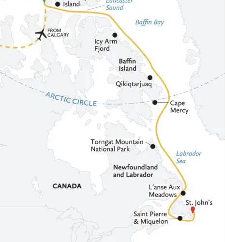 Northwest Passage to Newfoundland: Glaciers, Mountains and Wildlife