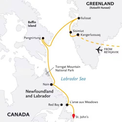 Greenland to Newfoundland: Mountains, Wildlife and Viking History