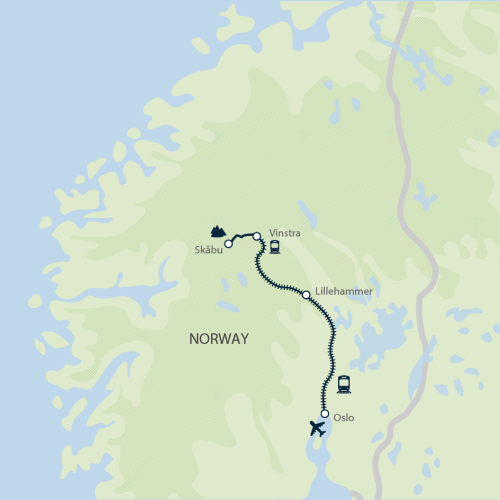 Cross-Country Skiing in Skåbu, Norway