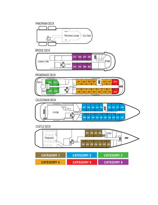 Caledonian sky deck plan