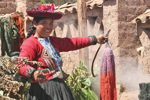 traditional dyes, Peru