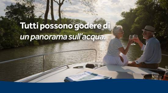 Tutti possono godere di un panorama sull'acqua