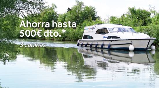 Hasta 500€ dto. sobre los barcos con 3 cabinas
