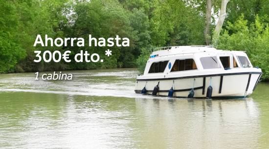 Hasta 300€ dto. sobre los barcos con 1 cabina