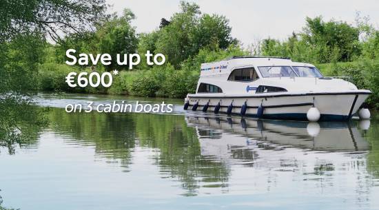 Save up to €600 on 4 cabin boats
