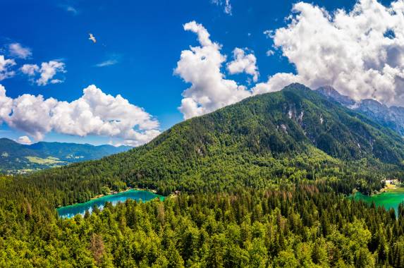 twin glacial lakes of Fusine
