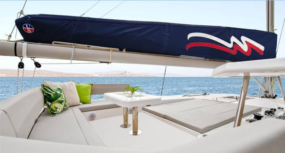 Moorings 4500L Catamaran Lounge Area