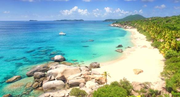 beach in the British Virgin Islands