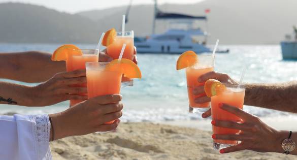 Drinks on the Beach: photo credit - Peter Shepherd