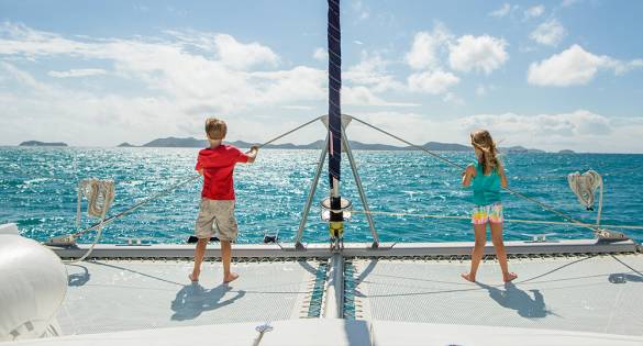 Children looking out to sea