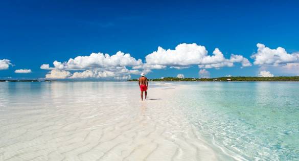 White sand beach in Abacos