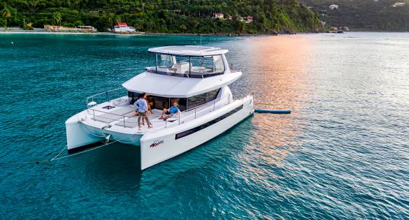 Sailing in the BVI.