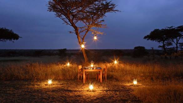 Dinner at Naboisho Camp, Masai Mara, Kenya