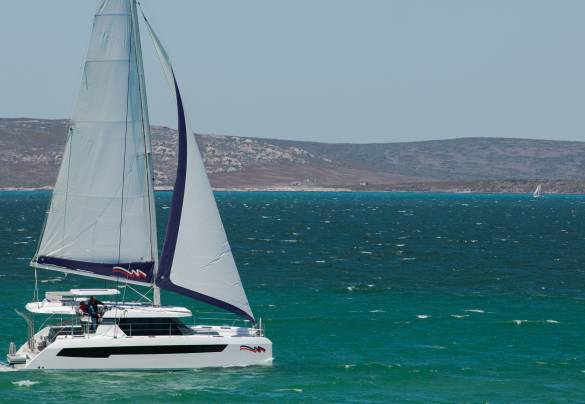 Moorings 4200 under sail