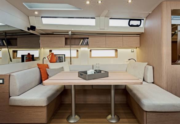 Sunsail 51 saloon front view