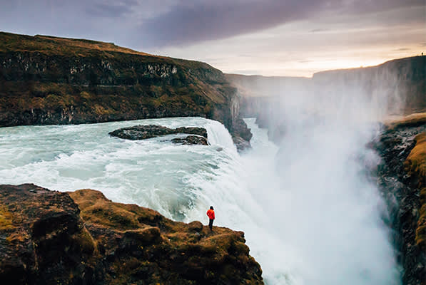 Iceland, waterfall