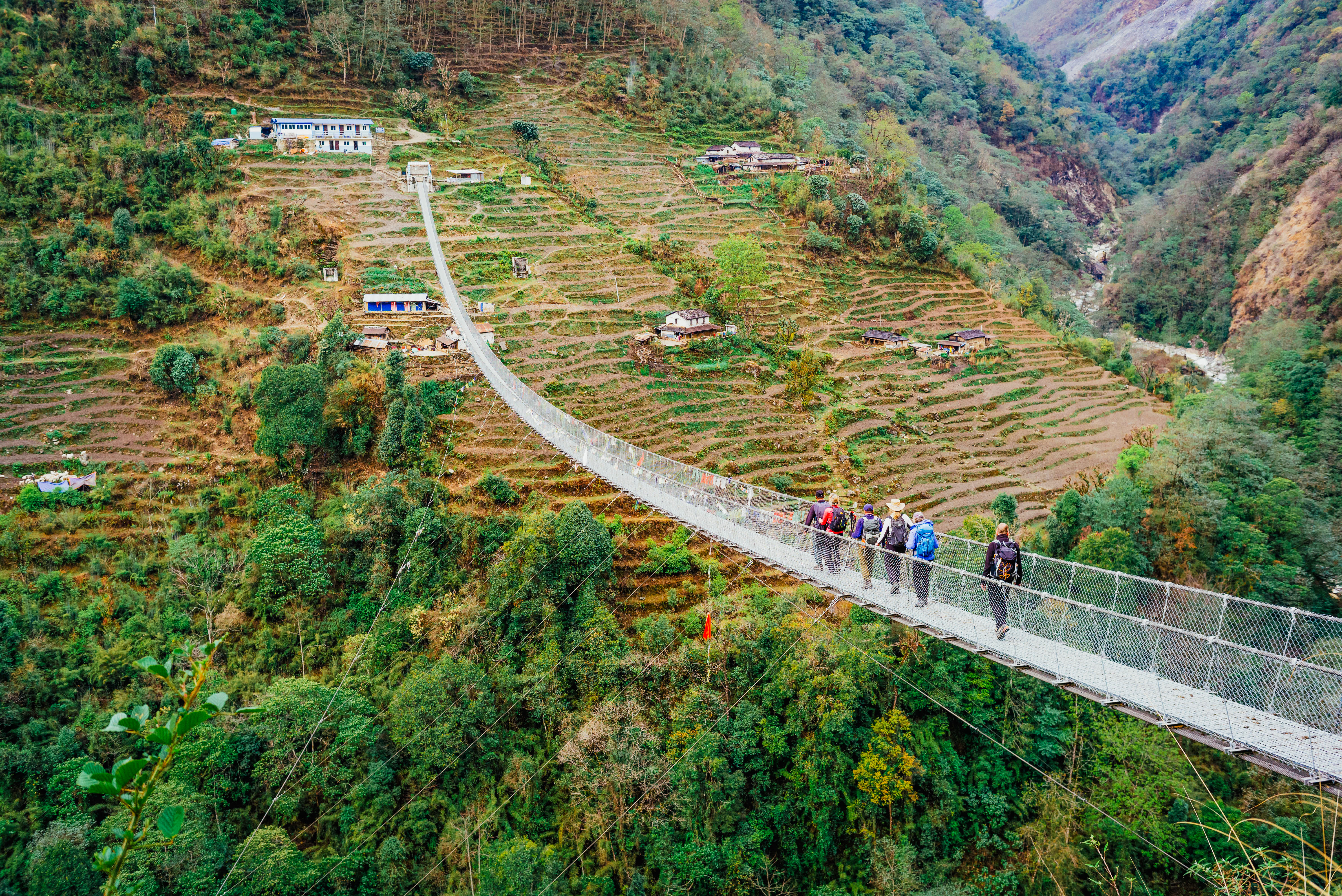 Walking in the Annapurna foothill