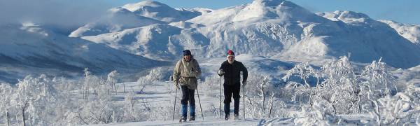 Skiing in Mosstrond, Norway