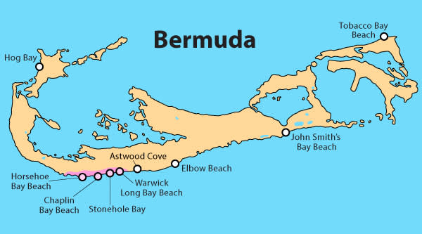 Ymt Blog Bermuda Beach Pink Sand Map 