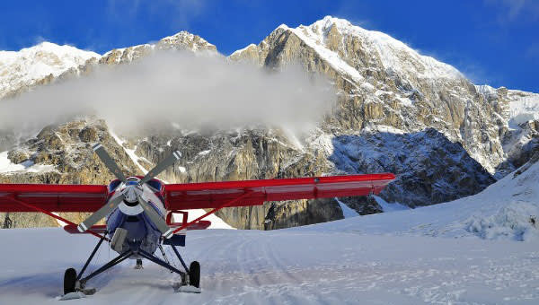 Glacier Landing at Mt.Mckinley