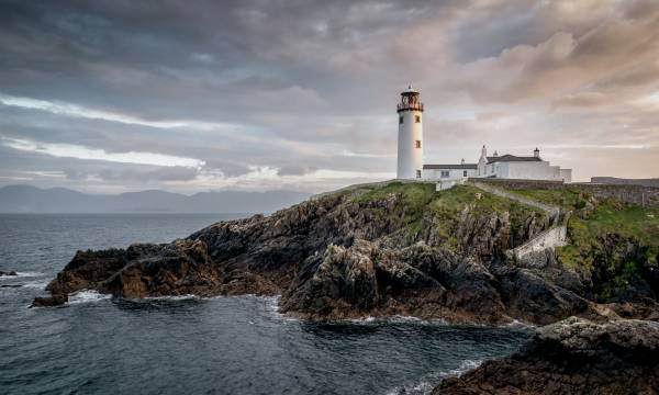 Fanad light house on the north coast of Donegal Ireland. This was taken just before sunset
