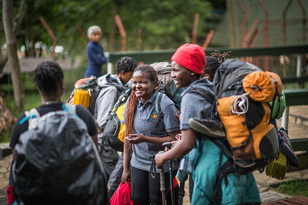 Lioness guides on Kilimanjaro