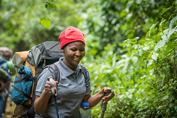 Lioness guides on Kilimanjaro