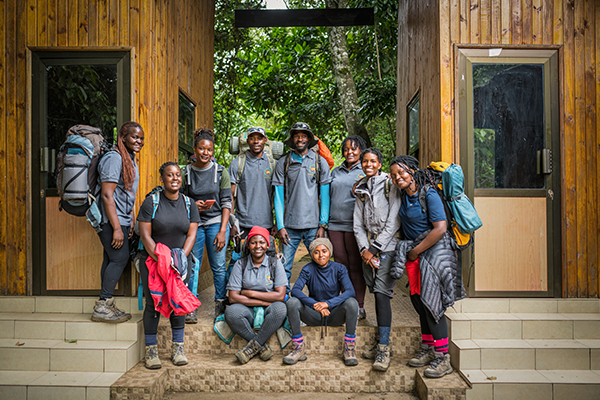 Lioness guides on Kilimanjaro