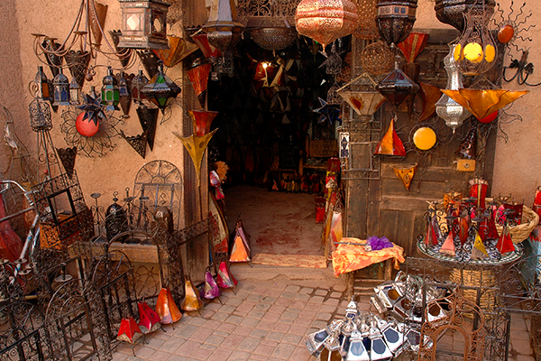 Moroccan lantern shop