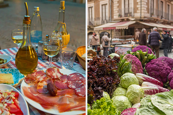 Sicily cuisine versus Tuscany cuisine