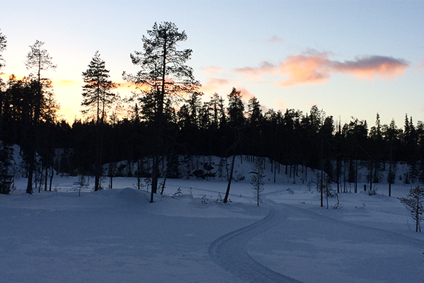 Sunset in Finland