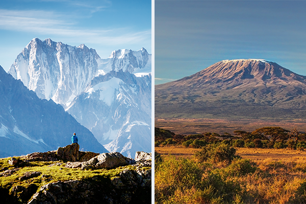 Mont blanc vs Kilimanjaro