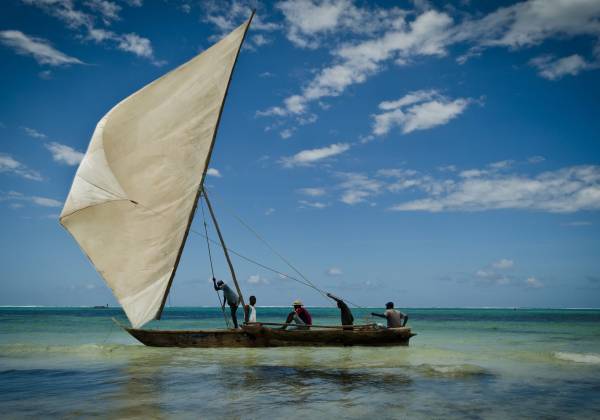 a boat in the water
