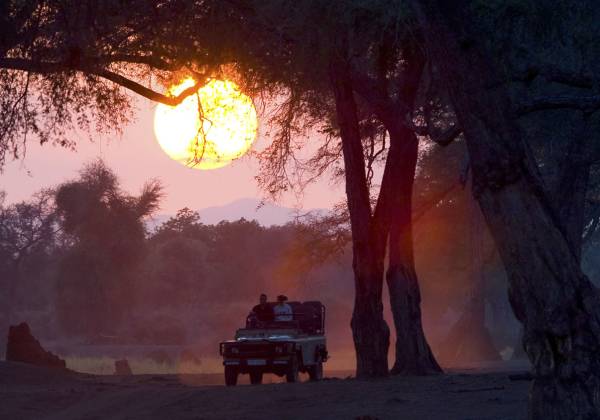 A sunset jeep safari