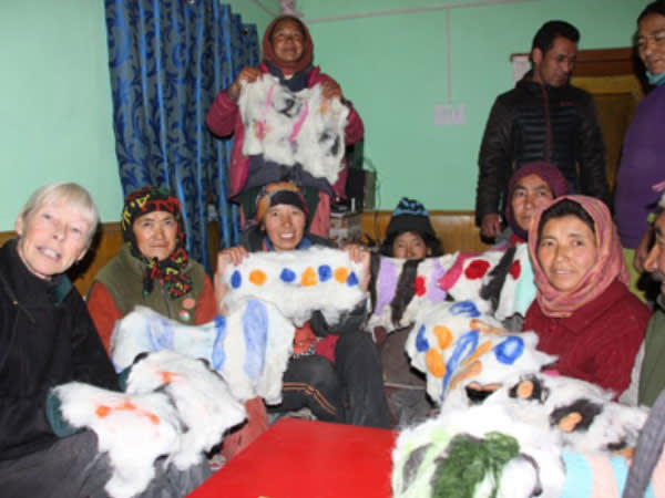 Felting Workshop, Ladakhi Village