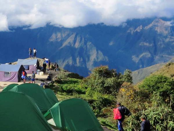 camping on the Inca Trail