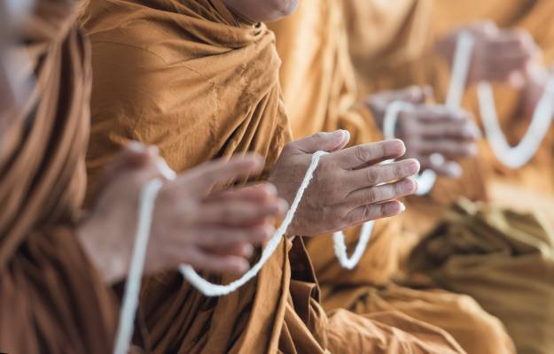 monks praying