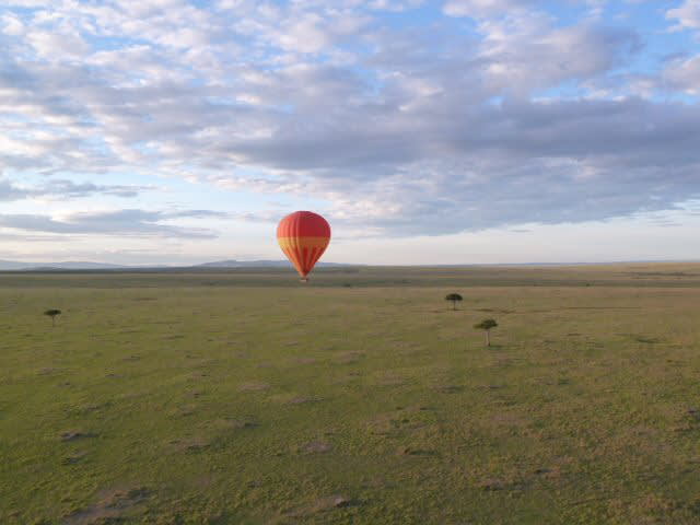 Hot air balloon ride in the Masai Mara