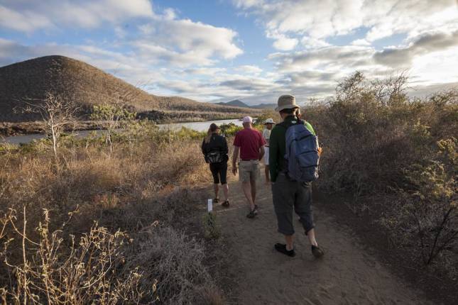 walking group in Galapagos