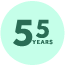 55 Years Industry Experts Icon