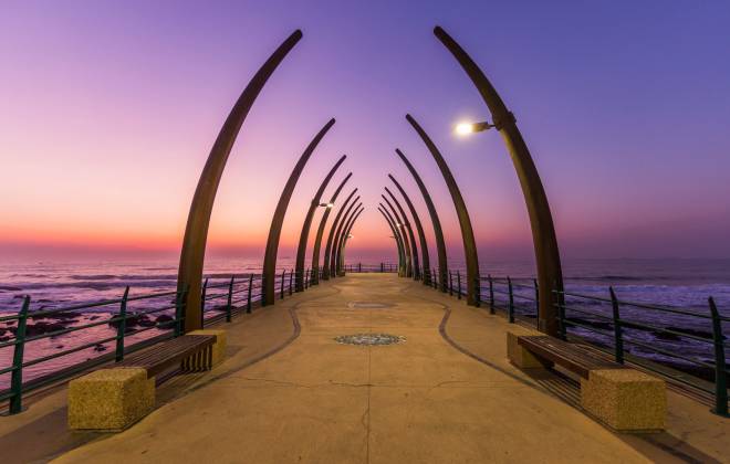 a bridge over a body of water