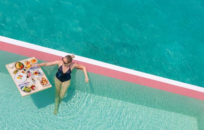 North Male Atoll Floating Breakfast