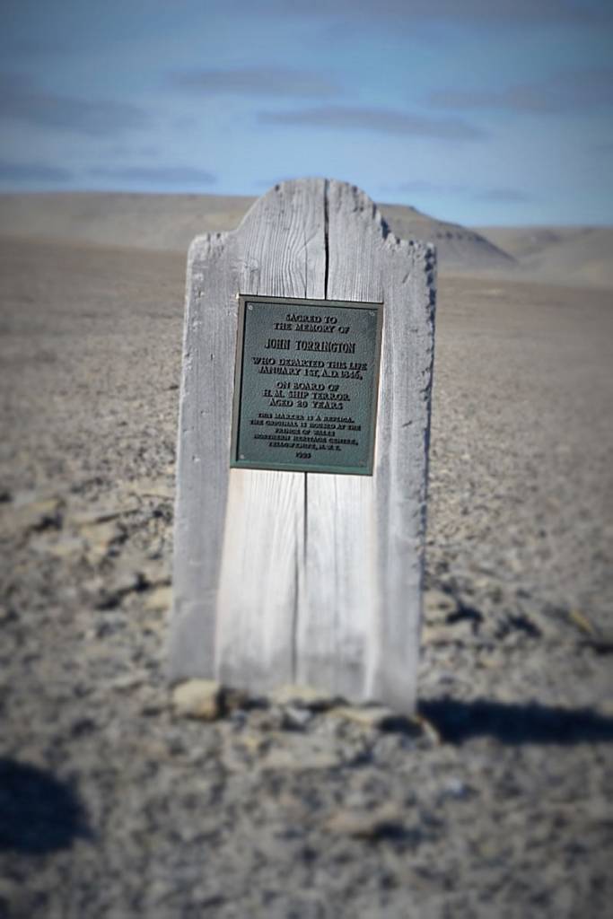 John Torrington's grave on Beechy Island, Nunavut