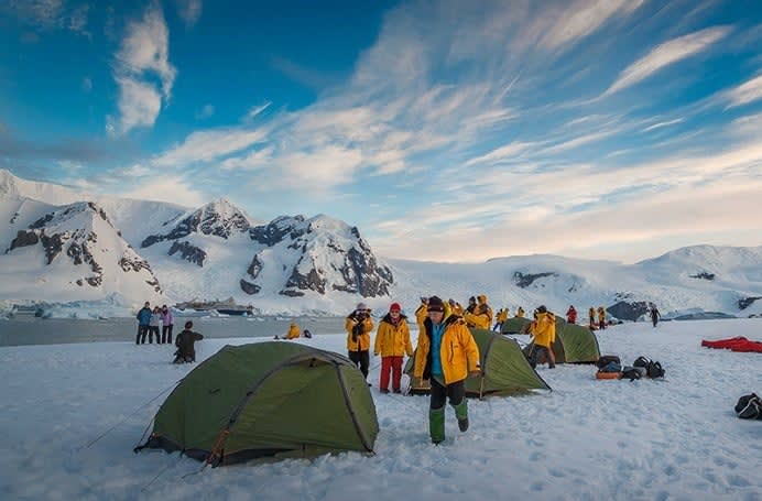 Camping out on the 7th continent is a once in a lifetime adventure.