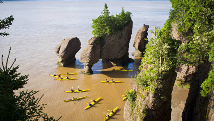 Kayaking in Bay of Fundy