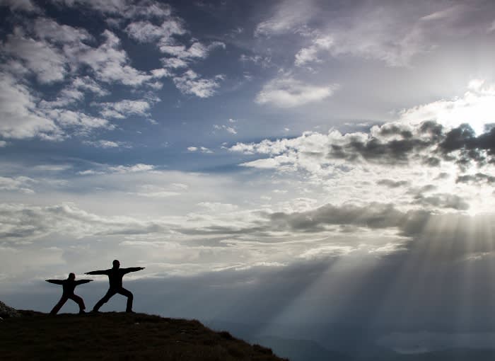 Yoga in the Mountains