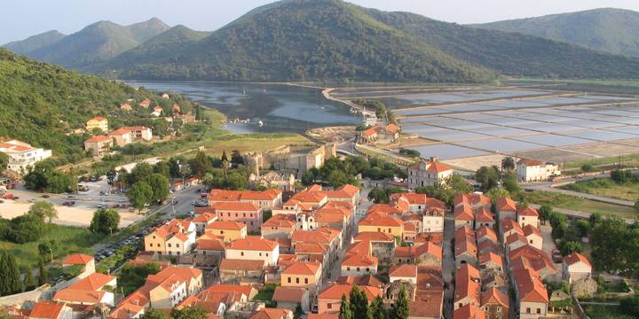 Ston salt flats