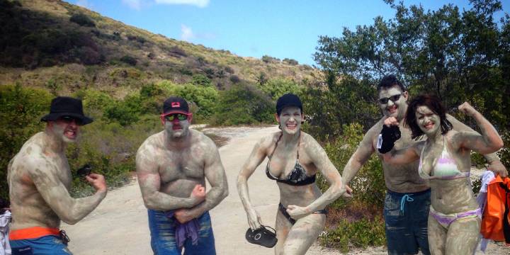 Mud bath in St. Lucia