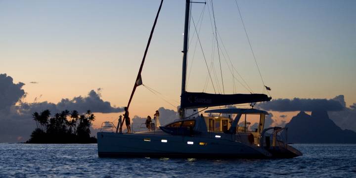 Tahiti, Polynésie française Itinéraire de navigation