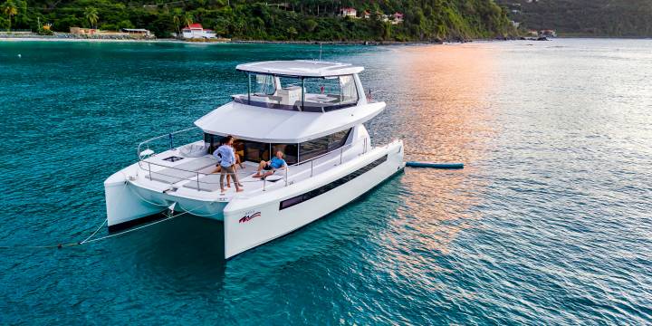 Sailing in the BVI.